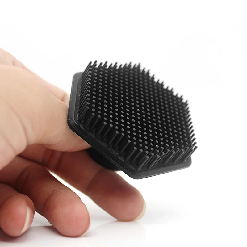 Silicone Facial Exfoliating Brush Beard Cleaning Brush For Men Shave Massage Face Cleaner Scrub Brush Skin Care Tool Wholesale