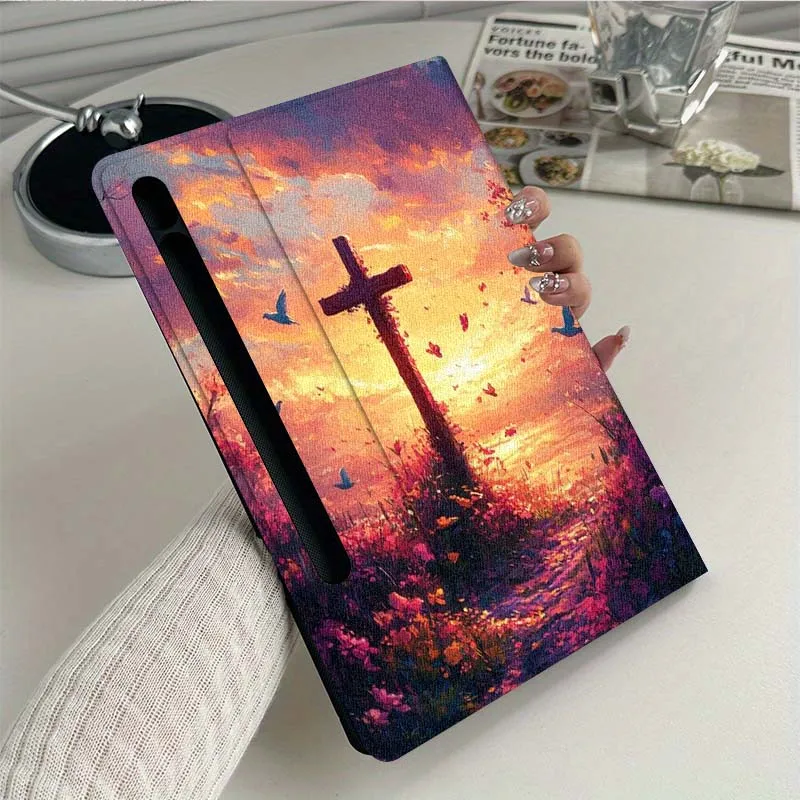 

Scenery Cross Creative For Samsung Galaxy Tab S11 A11 A9 A8 S6 A 10.1 A7 10.4 Plus 2025 2023 2022 Tablet Case