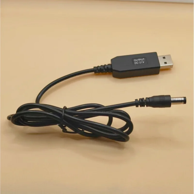 1pc 5V to 21V boost cable 21V battery dedicated charging cable DC interface USB adapter cable charger