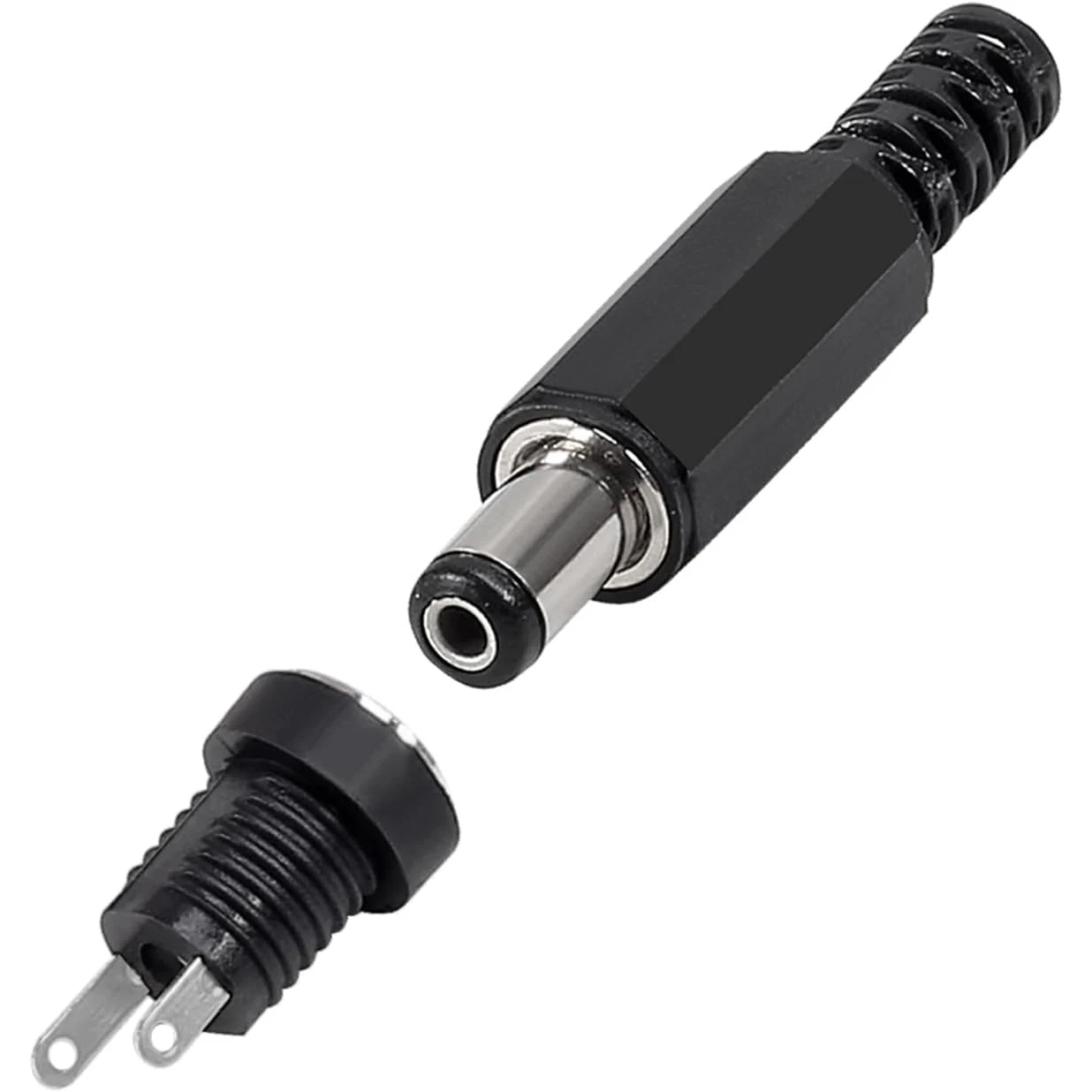 20 أزواج 5.5x2.1 مللي متر تيار مستمر امدادات الطاقة ذكر التوصيل + أنثى جاك لوحة جبل لحام سلك موصل 5.5*2.1 مللي متر تيار مستمر التوصيل موصل مقبس #2