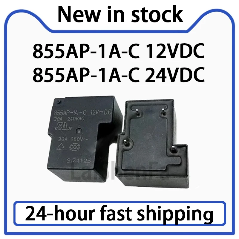 1PCS 855AP-1A-C 12VDC/855AP-1A-C 24VDC 4-pin 30A Relay Stock