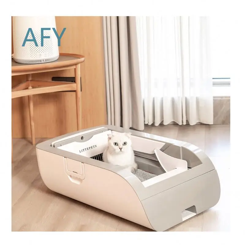 Hot Selling Smart Cat Litter Box for Self Cleaning Cat Toilet Battery Powered Automatic Cat Litter Box for Cats Small Medium