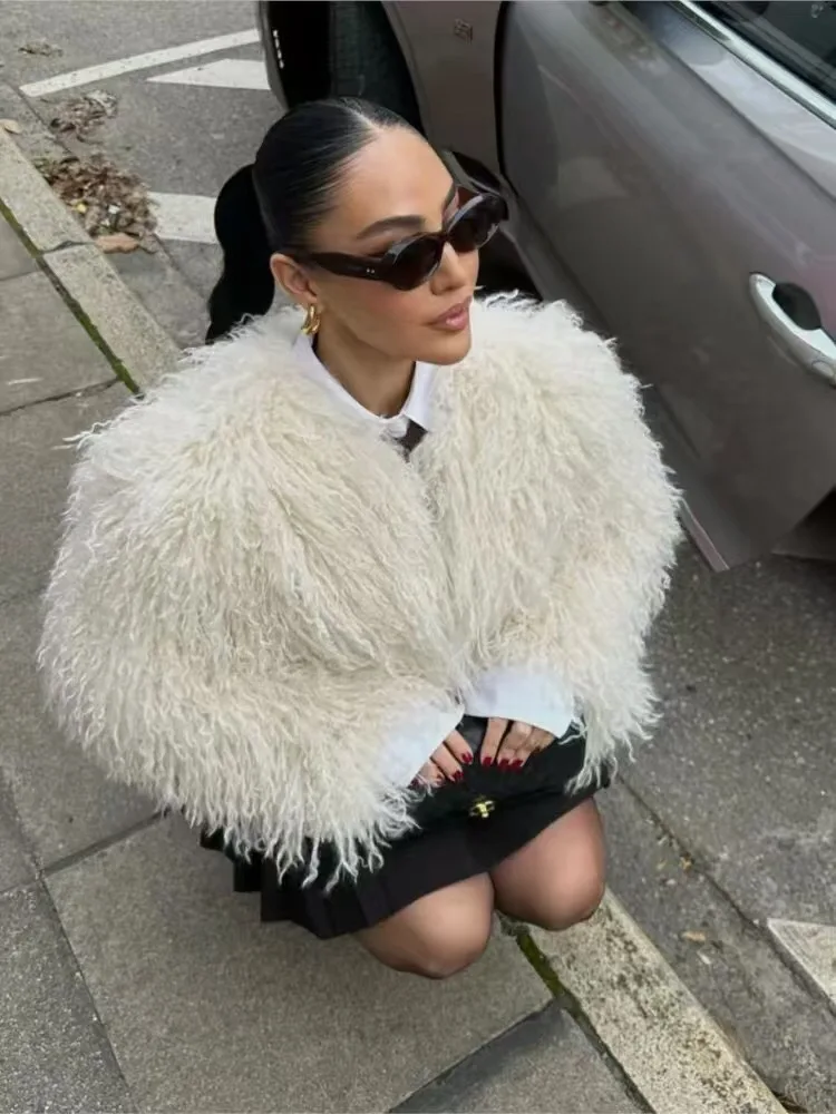 الدفء ort فو الفراء Jaet Street Sle المرأة معطف الشتاء طويل Sve رقيق الدفء ملابس خارجية للشباب ومتوسطي العمر