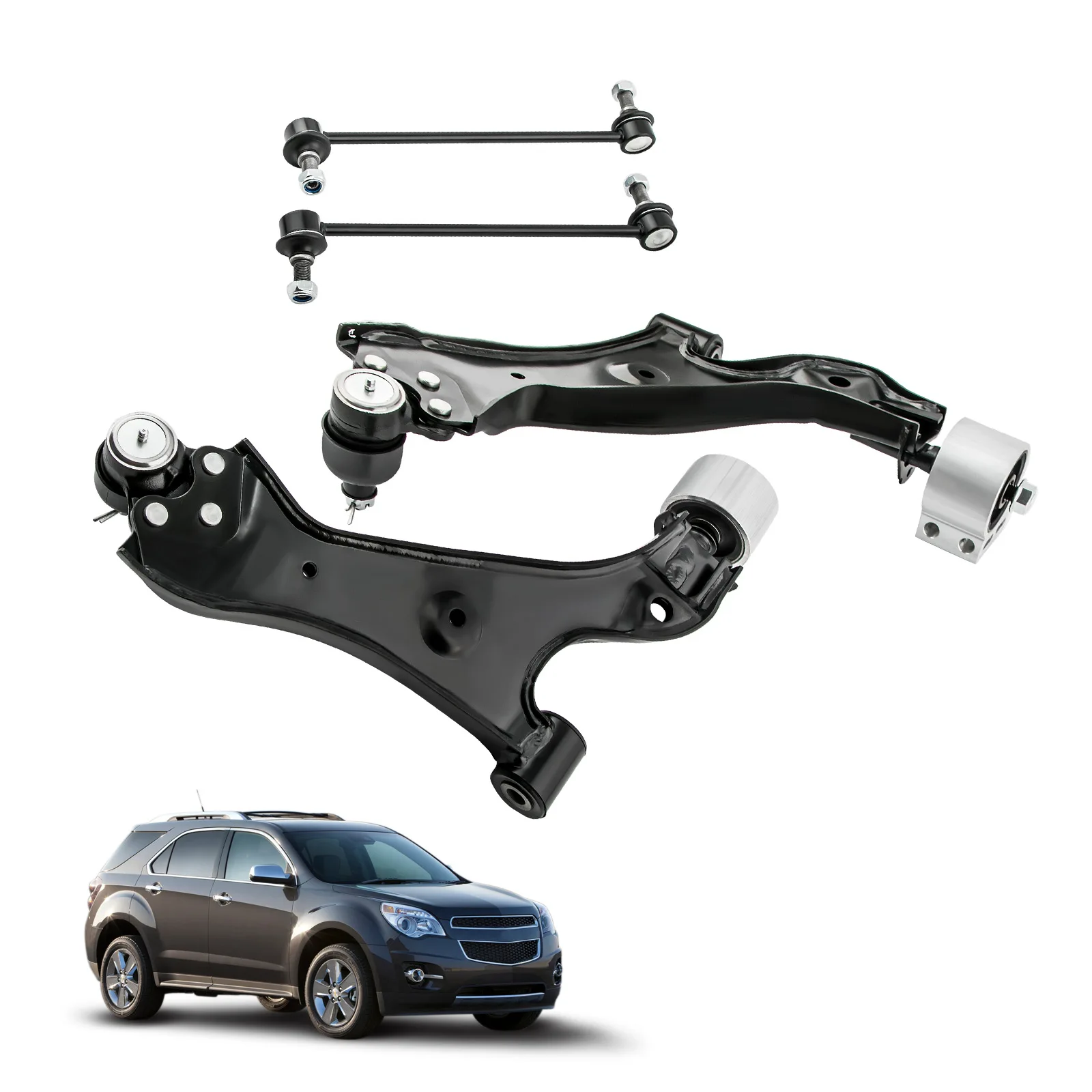 

4 pcs Front L / R Kit of 4 Lower Control Arm for GMC Terrain SLE FWD 10-17 CMS501117