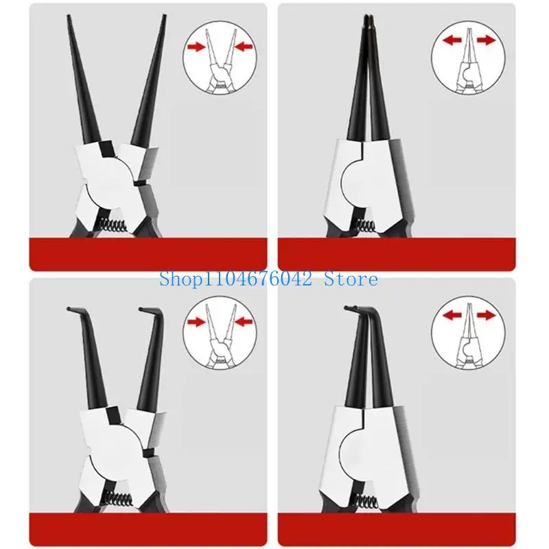 5asd 9inch Rings Pliers Circlip Pliers Internal/External Heavy Duty for Rings