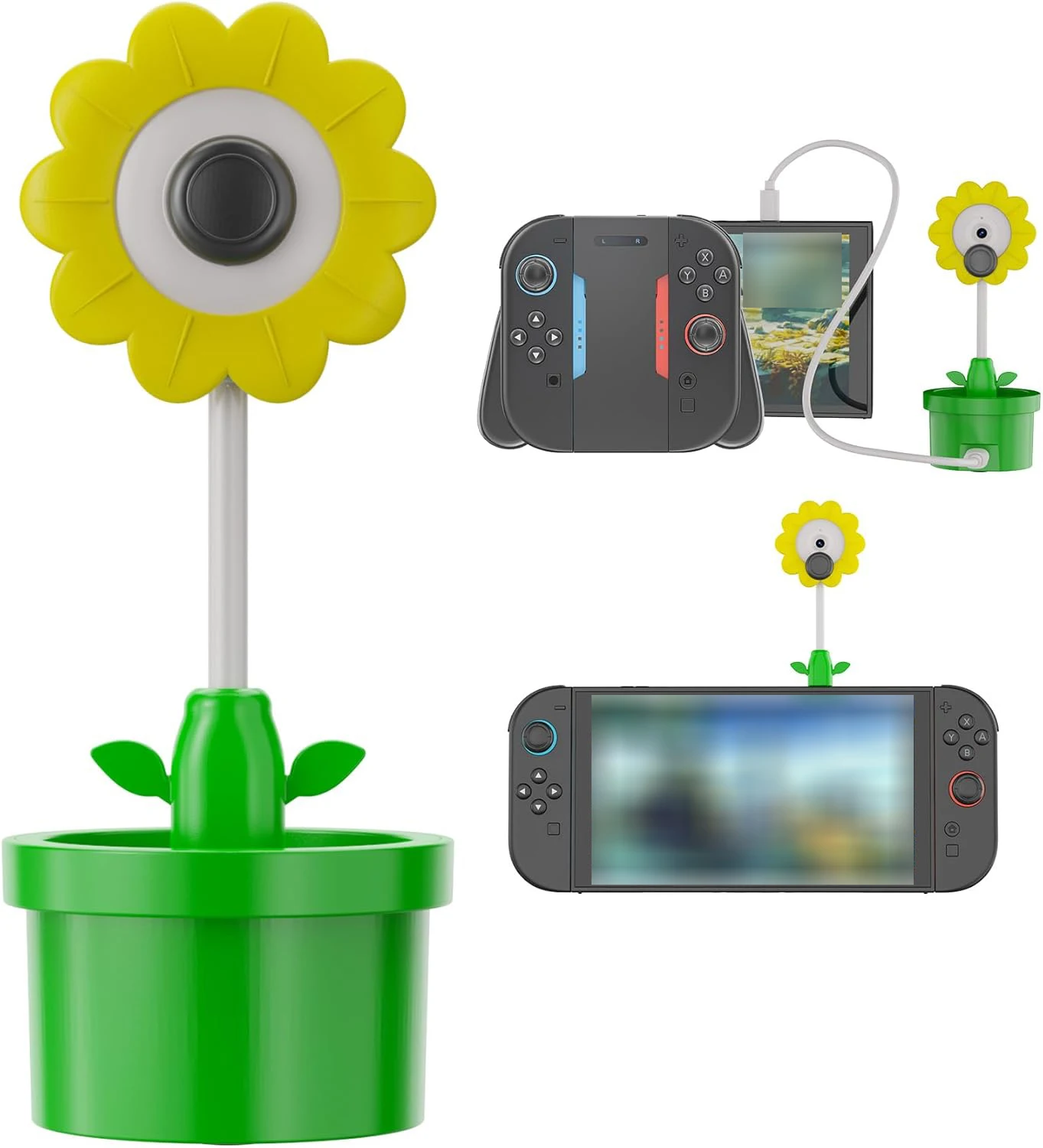 720P HD Plug & Play Camera NS2628 For Switch 2,Wired Webcam for Switch 2,Detachable & Portable,with Privacy Cover