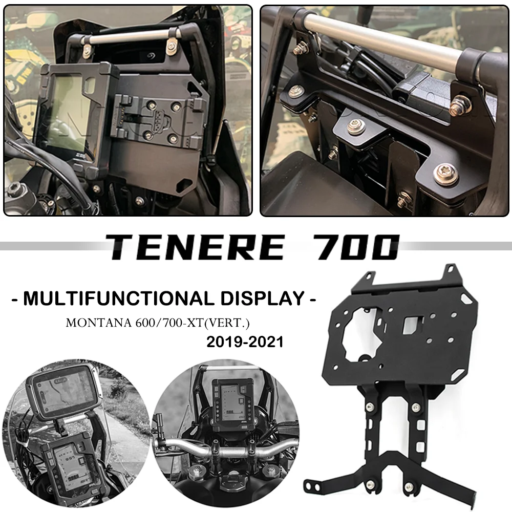 Motorcycles Multifunctional Monitor Base GPS Stabiliser for YAMAHA Tenere 700 Tenere700 Accessory Mobile Phone Holder T7 Tenere7