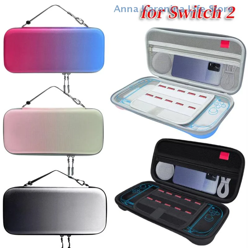 Protective NS 2 Console Travel Bag; Shockproof EVA Hard Shell Carrying Case for Switch 2 Host