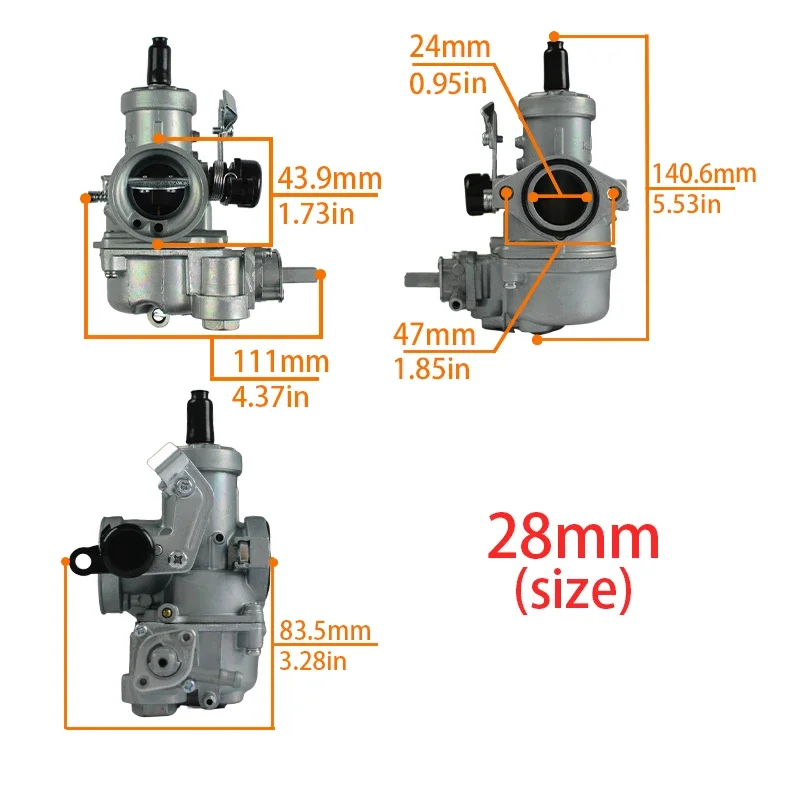 28MM Motorcycle Carburetor For Keihin Honda Wave110 100 Xrm125 Wave125 BIG W125 WAVE DREAM EX5 Replacement Carb