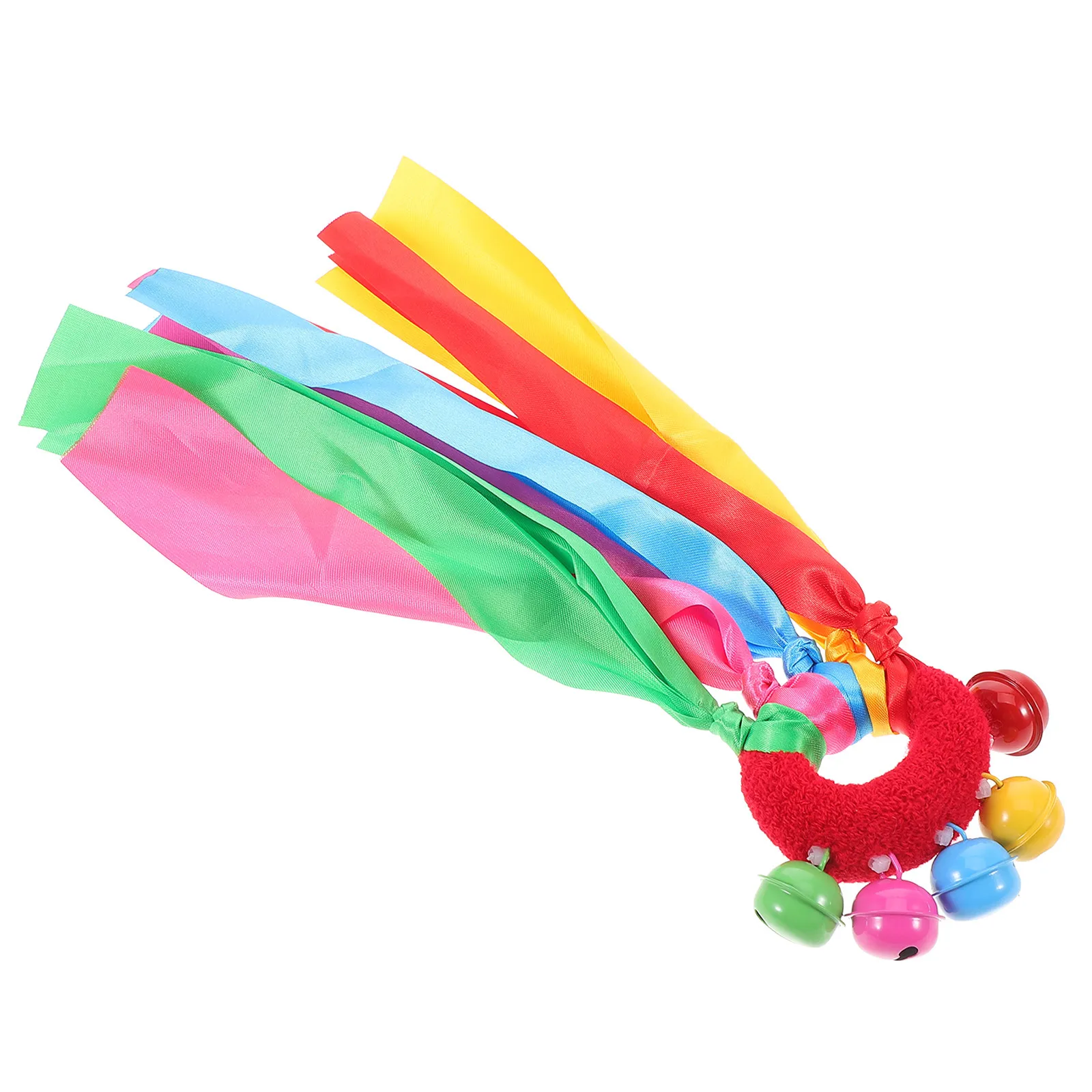

Rainbow Ribbon Hand Kite with Elastic Wristband for Toddlers Sensory Motor Skill Development Indoor Outdoor Dance Party Circus