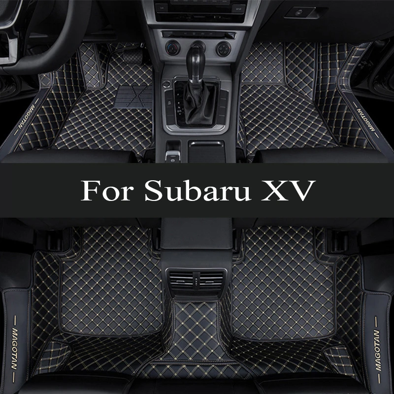 

Car Mats For Subaru XV Crosstrek GP 2013~2017 Leather Floor Mat Carpets Rugs Protective Pad Interior Parts Car trunk mat 2014