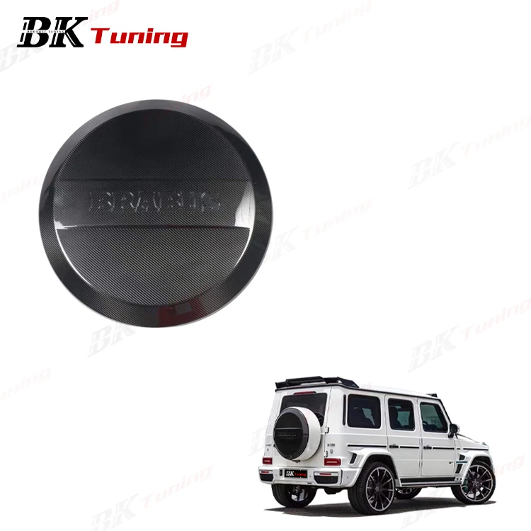 

BK Tuning G Class W464 Bra-Bus Rear Wheel Tire Cover Dry Carbon Spare Wheel Cover for Mez W464 Spare Tire Cover
