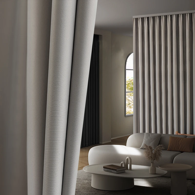 

Light Luxury Full Blackout Curtains Modern Decoration Living Room Drape Room Soundproof Curtain Bedroom Floor-to-ceiling Drapes