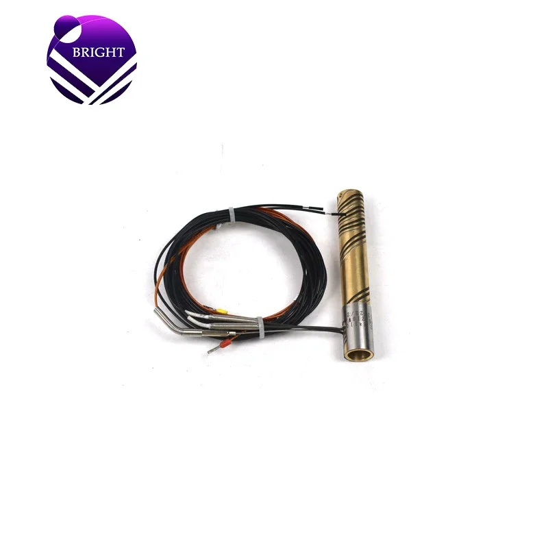 BRIGHT 240V 210W 12.8*110mm Electric Brass Hot Runner Coil Heater With J Type Thermocouple