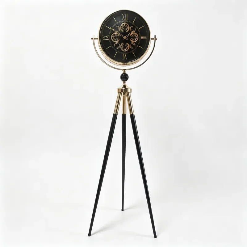 European metal floor clock wall clock decoration household vertical room clock restaurant decoration accessories