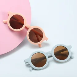 2023ins Boys And Girls Children's For BaBies Round Frame SunglaSSeS