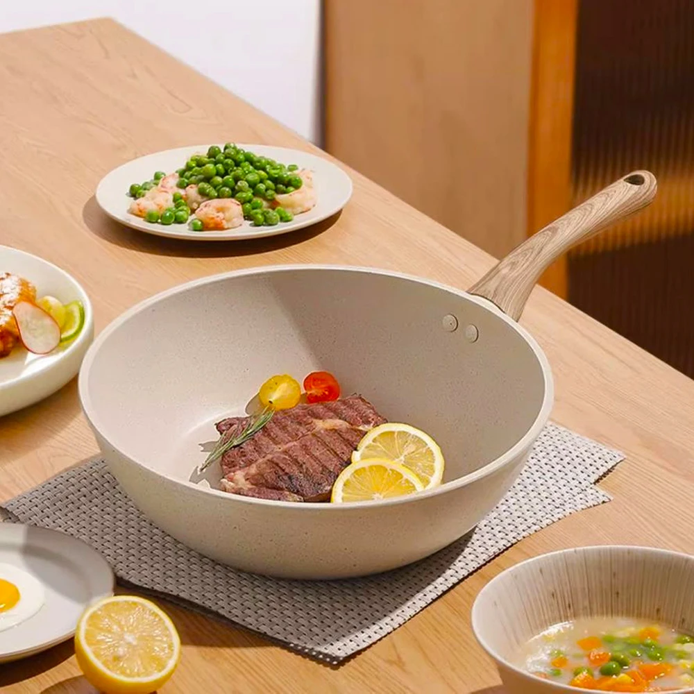 

Non-Stick Pan Wok Frying Pan Home Steak Skillet Pancake Fried Induction Cooker Gas Stove Special Saucepan Kitchen Cookware