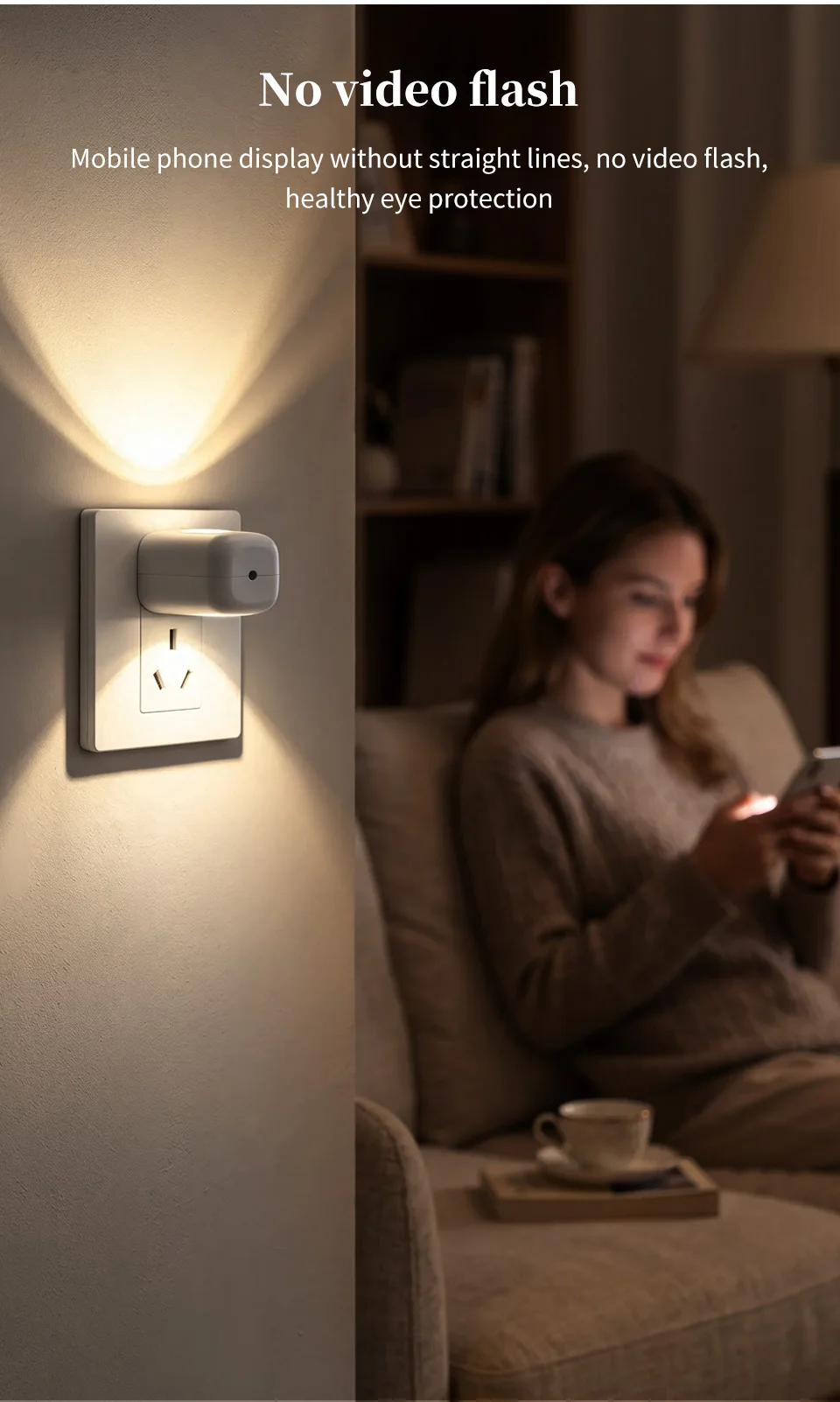 EU US Plug LED Night Light Dusk to Dawn Auto On/Off Warm/Cool White Night Lamp for Bedroom Hallway Stairs Kitchen Energy Saving