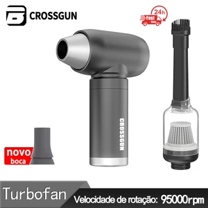 CrossGun Mini Turbine Fan Jetfan Electric Fan Rechargeable Recharged Air Clean Setable Setable Rechargable Turbo Keyboard Fan 10 Main Sales Mini Turbine Jet - №6