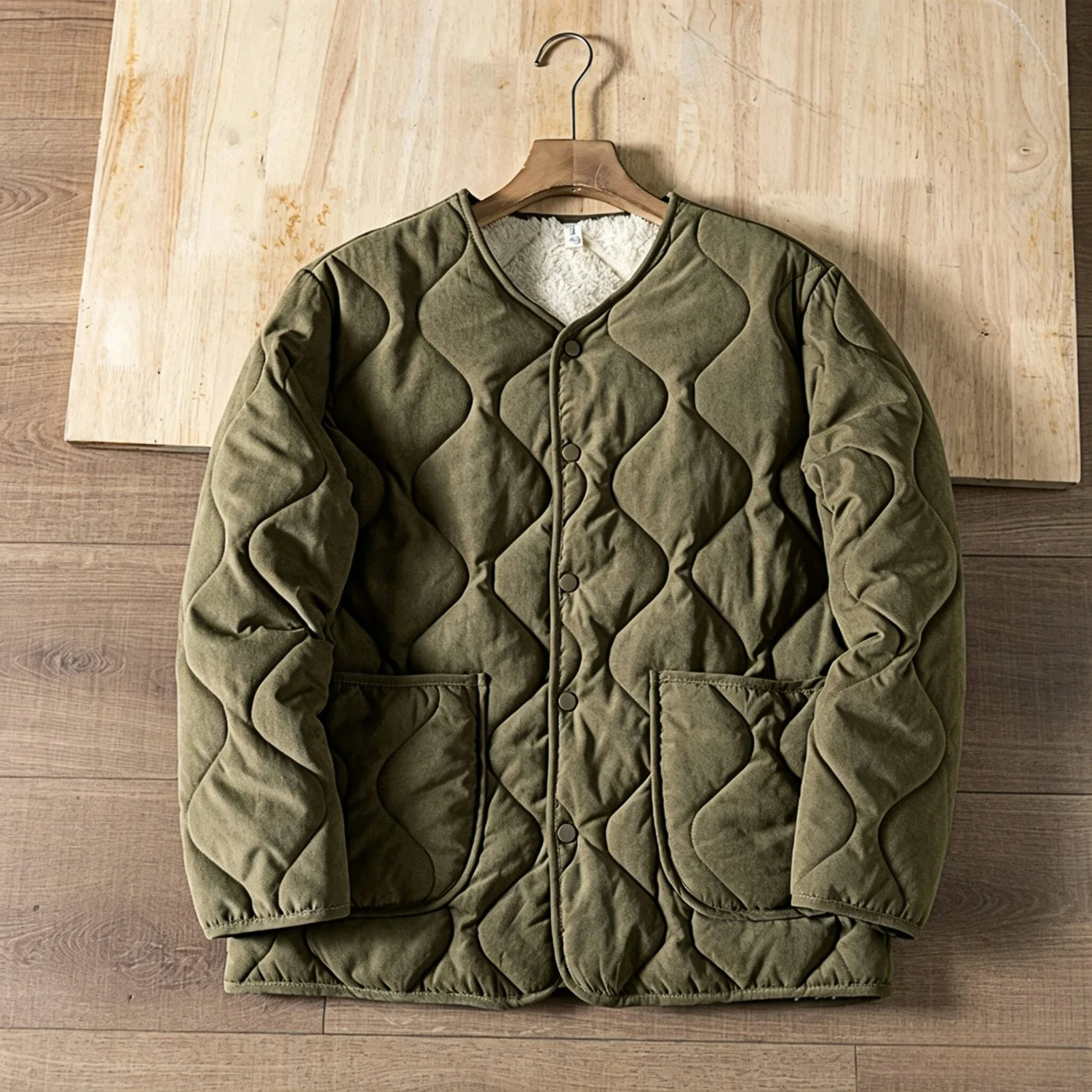 American Retro Short Padded Jacket Men 2026 Thick Warm Workwear Style Loose Casual Winter Coat Jacket for Man