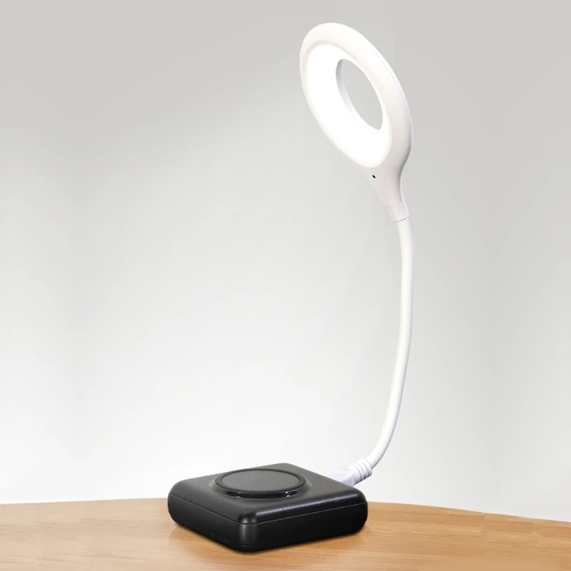 LED Desk Lamp Voice Control Portable Night Light Lamp Freely Foldable Table Lamp USB LED Super Bright Ring Lights