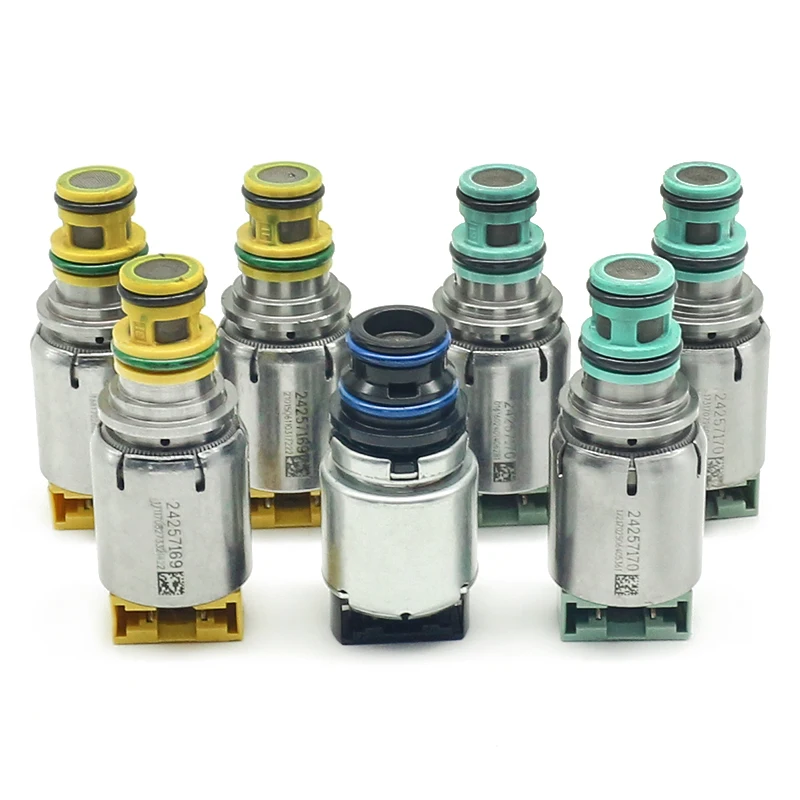 

7PCS 6T40E 6T40 6T45 6T45E Auto Transmission Solenoids Kit for Chevrolet Malibu Cruze Equinox Buick Regal LaCrosse Saab