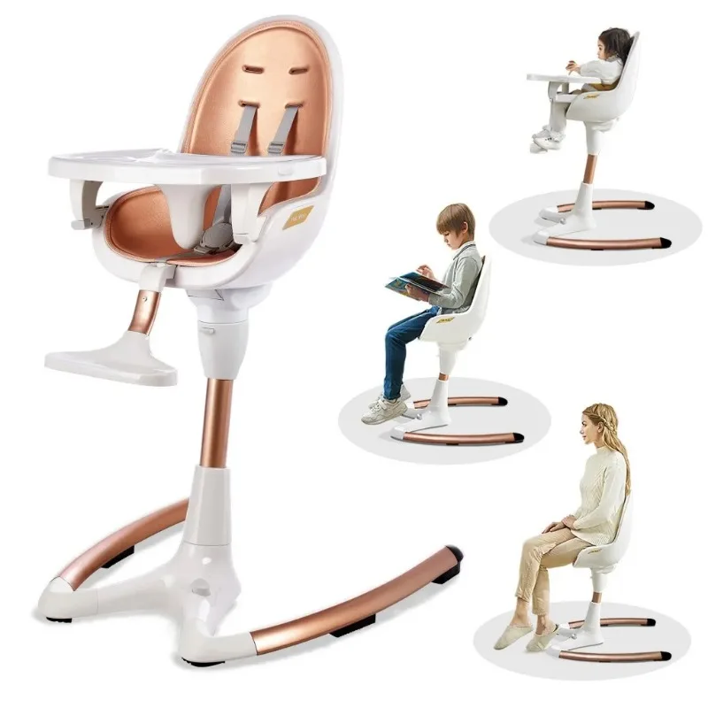 كرسي طعام للأطفال كرسي مرتفع مقعد بامبو ملفوف على شكل قشر البيض لطاولة طعام مقعد معزز عالي الظهر للأطفال الصغار من سن 1 إلى 3 سنوات