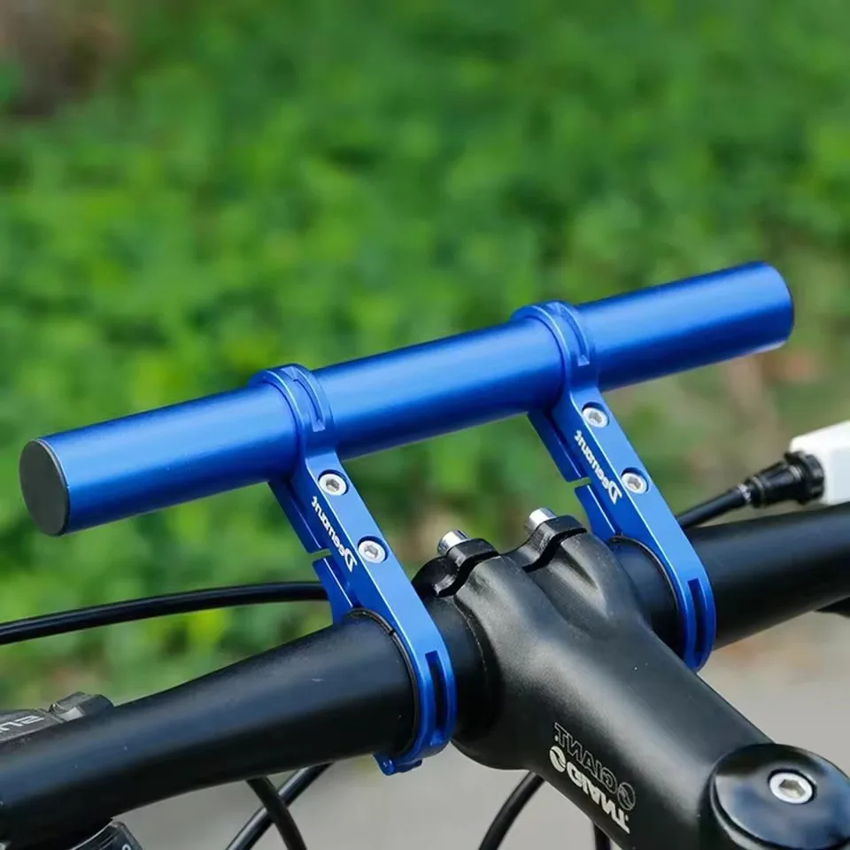 AluminumAlloy Bike Handlebar Extension Mount Multi Function Bicycle Computer Light Bracket GPS Holder Extension Rack Carbonfiber