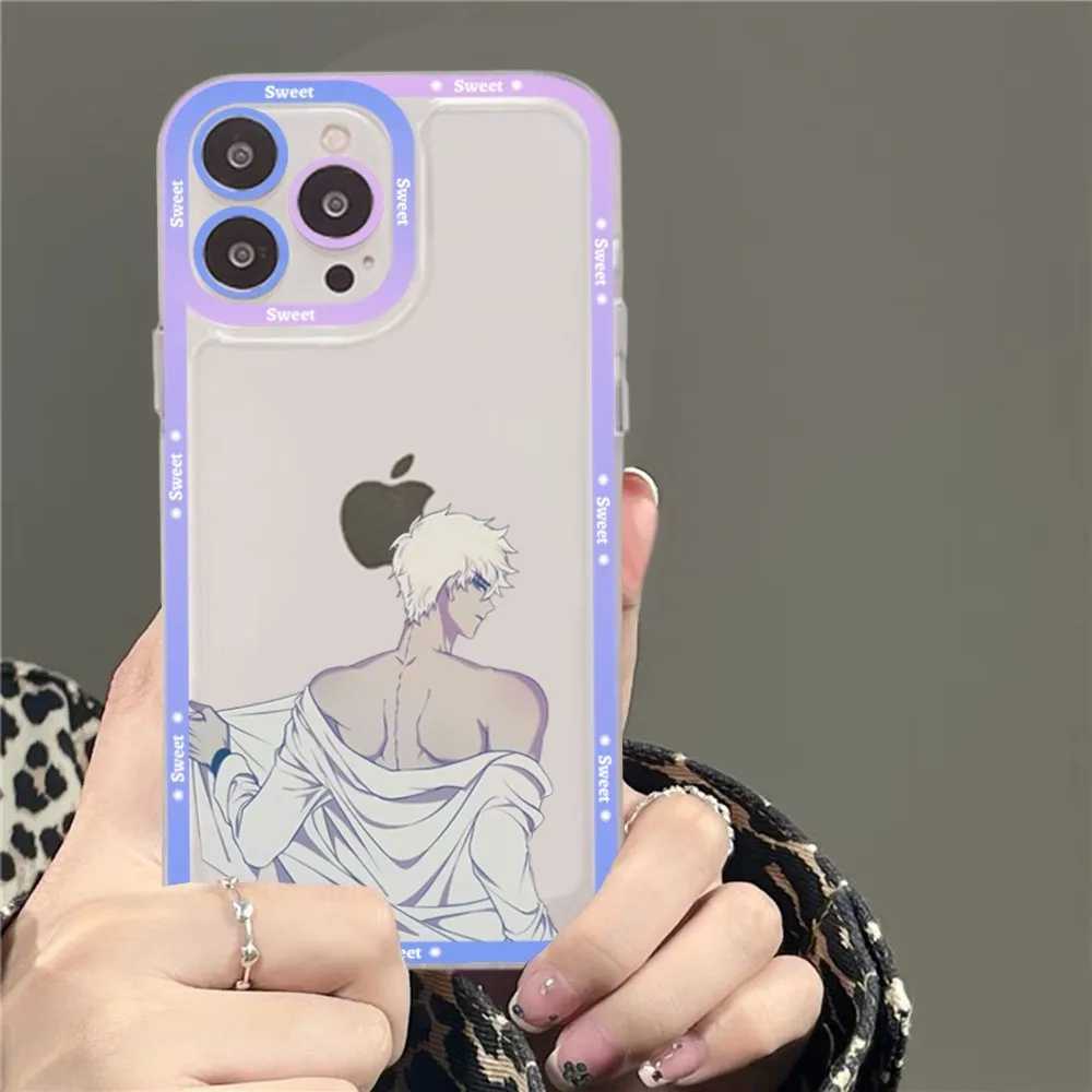 Anime Link Click Time Agent Phone Case For iPhone 15 11 12 13 14 Mini Pro Max XR X XS TPU Clear Case