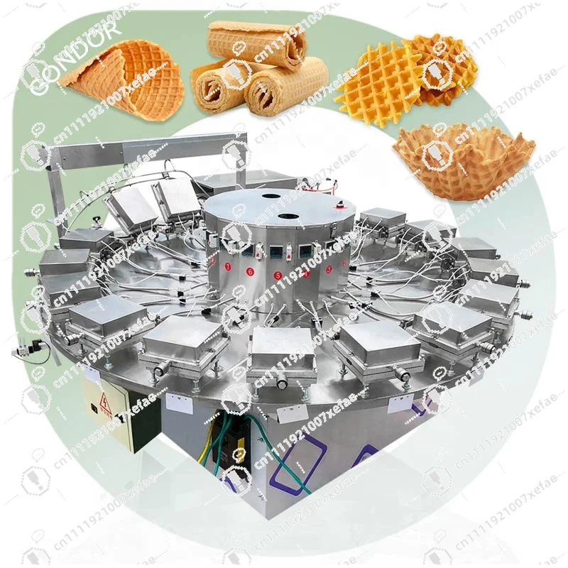 Fully Automatic Egg Rolls Soft Wafers Cookie Maker Waffle Cups Mayonnaise Maker Sugar Ice Cream Maker Ice Cream Egg Rolls