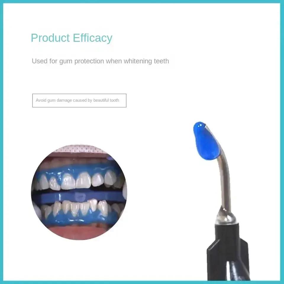 Jeringa Dental de 5 piezas/10 piezas/20 piezas, Protector de goma de Gel, barrera Gingival profesional para el cuidado del blanqueamiento Dental, barrera Gingival