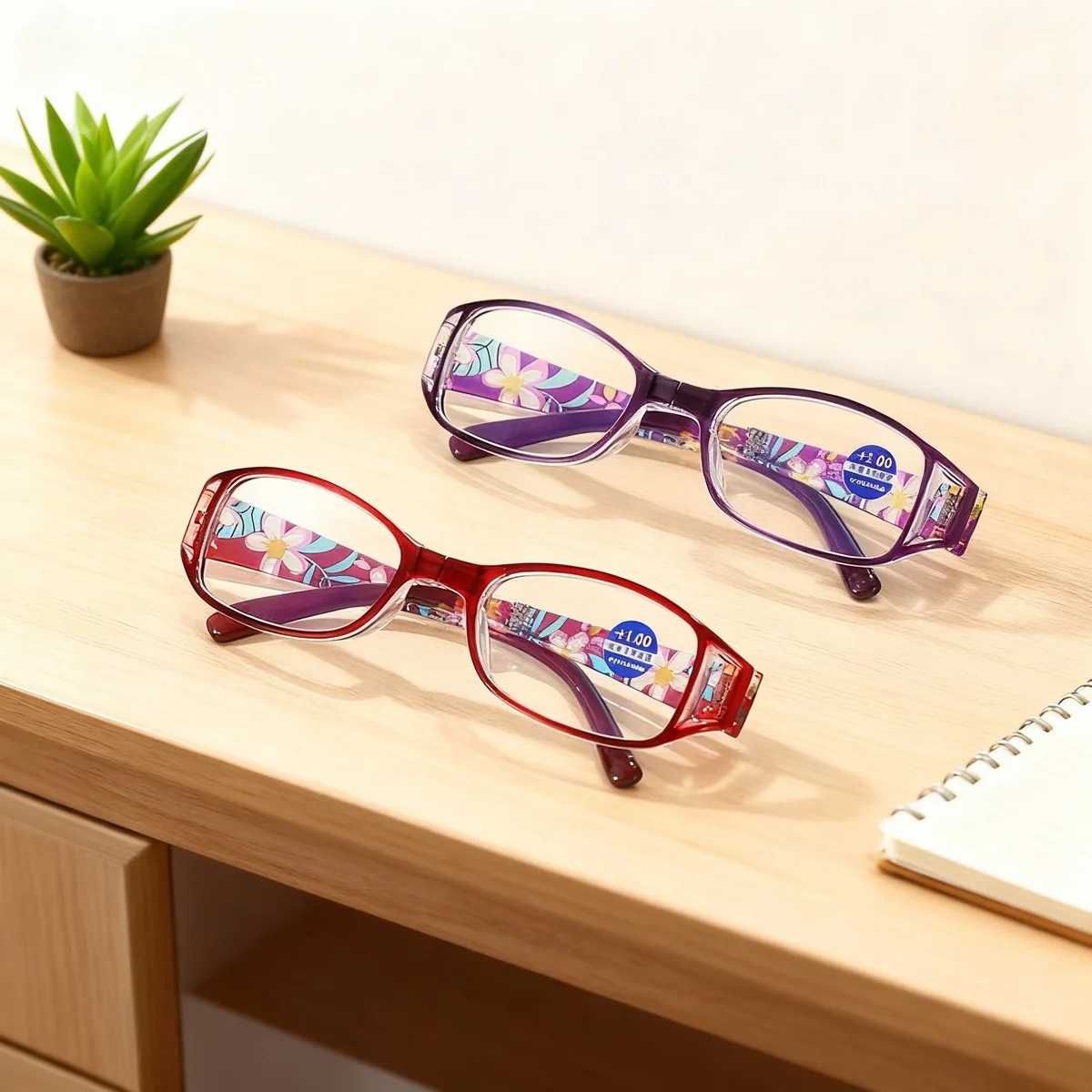 Anti Blaulicht Falten 2024 neue Paket Blume hohl für Männer und Frauen bequeme Presbyopie Brille