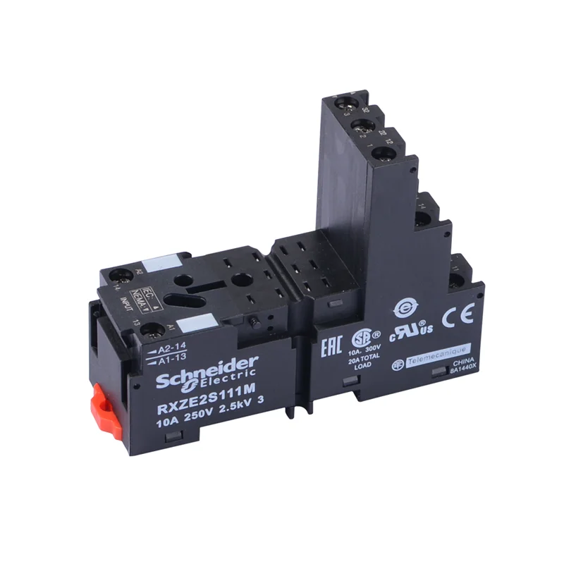 Original Schneider relay base RXZE2S111M current 12A 3 open 3 closed 11 feet separate relay base suitable for RXM3