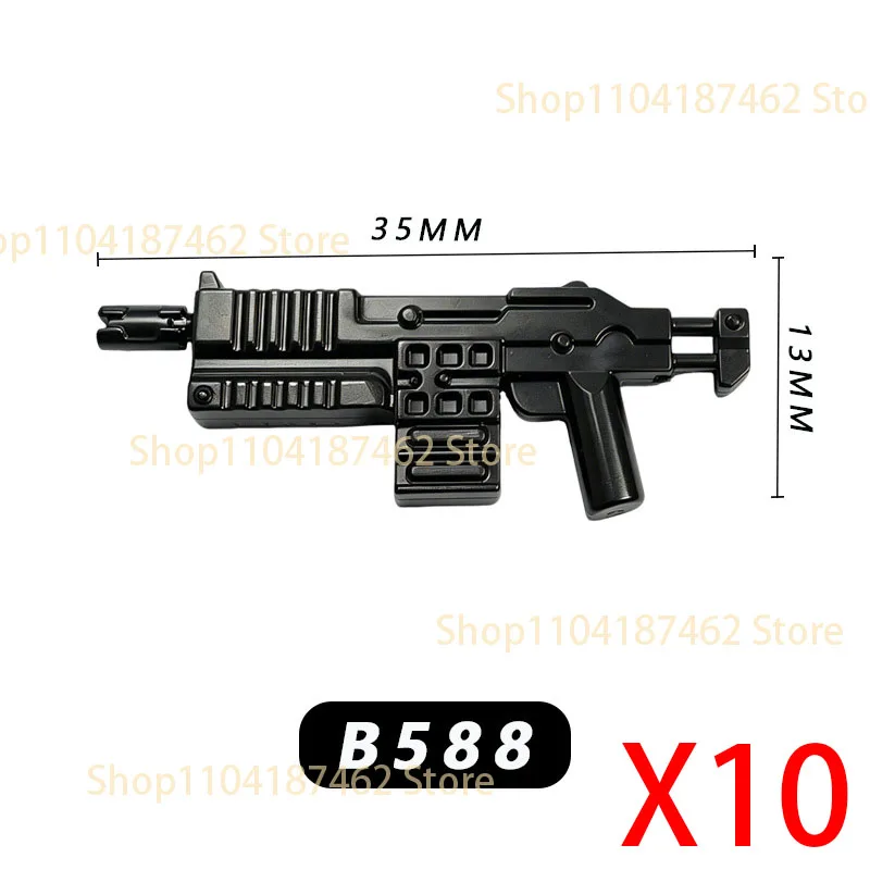 MOC Militär-Figuren Soldaten-Zubehör Bausteine Film-Charaktere Waffen Gewehr Speer Pfeil Schwert DIY Mini-Bausteine Spielzeug H28