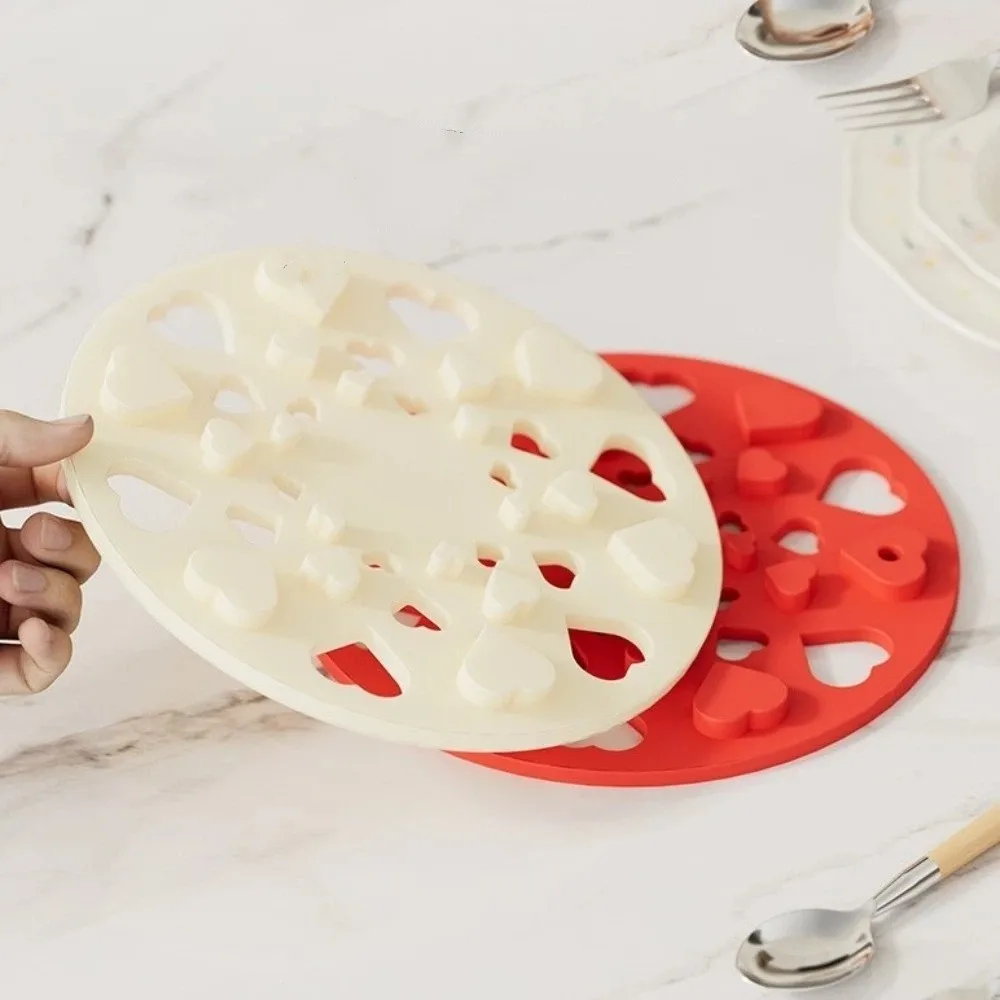 

Коврики для посуды, термостойкие силиконовые изоляционные подставки, нескользящие, штабелируемые, для хранения крышек для кастрюль, защита от ожогов, устойчивые подставки для чашек, для использования на кухне