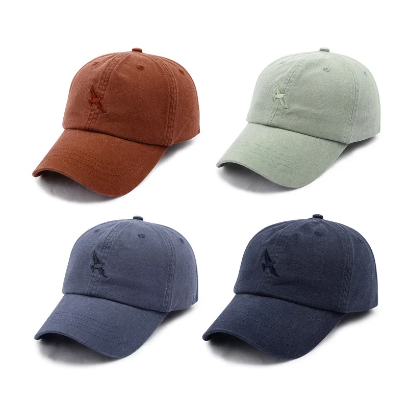 

Simple Outdoor Sports Unisex Cotton Sunshade Hat Four Seasons Adjustable Fashion Vintage Embroidered Baseball Cap