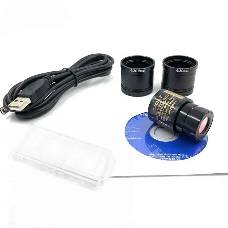 

Factory Supply 5MP CMOS USB2.0 Portable HD Microscope Digital Camera for Biological Stereo Video Microscope