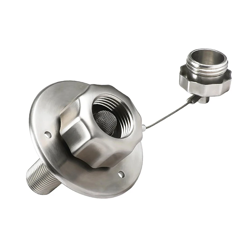 ISURE marine hot-selling stainless steel water inlet with check valve water change parts RV radiator water inlet