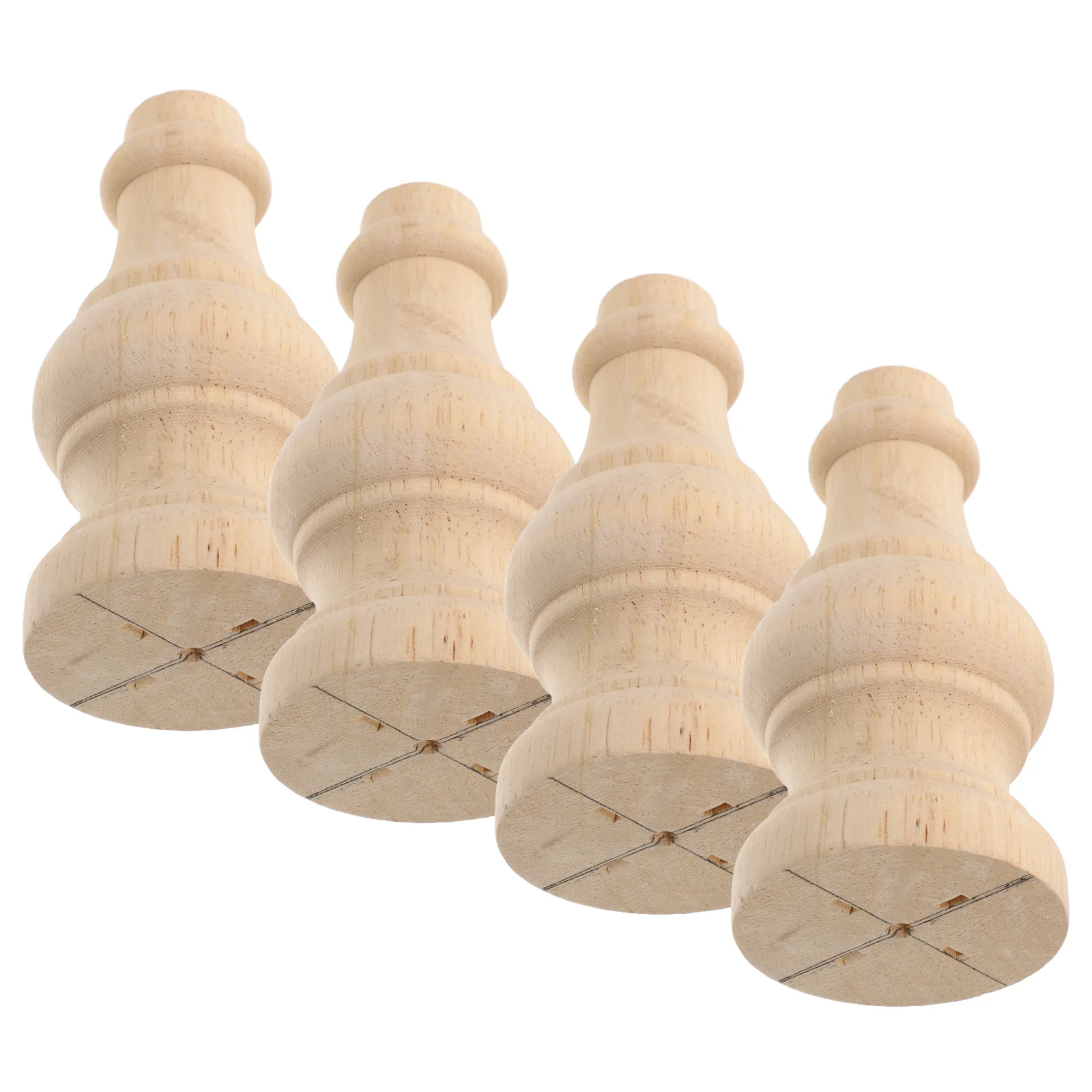 Solid Wood Home Feet Wooden Finials for Crafts American Style Modern Furniture Legs