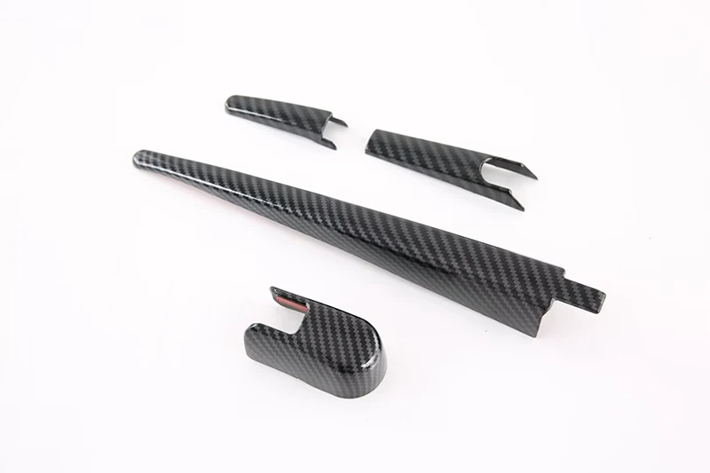 For HONDA ZR-V RZ 2022 2023 Carbon Fiber Style Rear Window Wiper Arm Blade Cover Trim Overlay Nozzle Molding Garnish