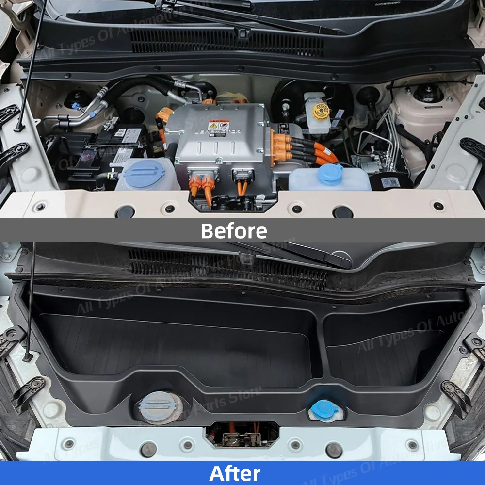 Front Rear Trunk Storage Box for Leapmotor T03 2022-2025 2026 Frunk Waterproof Tray Organizer Replace Engine Hood Large Capacity
