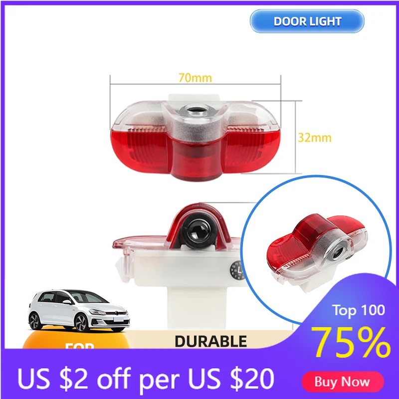 

Новинка 2026 для VW VOLKSWAGEN, спойлеры, крылья, светодиодные лампы для внутренней двери автомобиля, декоративные лампы, аксессуары для VW Caddy MK3 Beetle