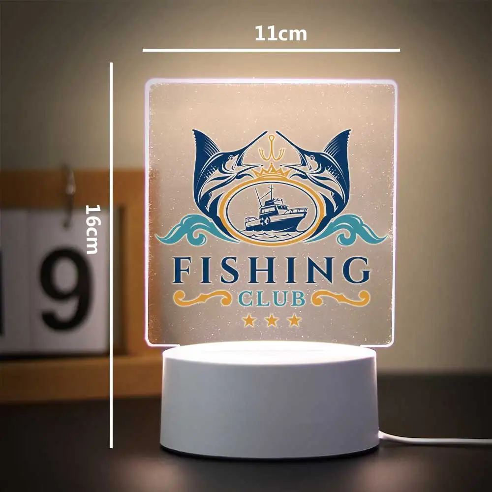 1 pc funny angling Table Lamp Bedside Lamp For Children Bedroom Decor Birthday Gift