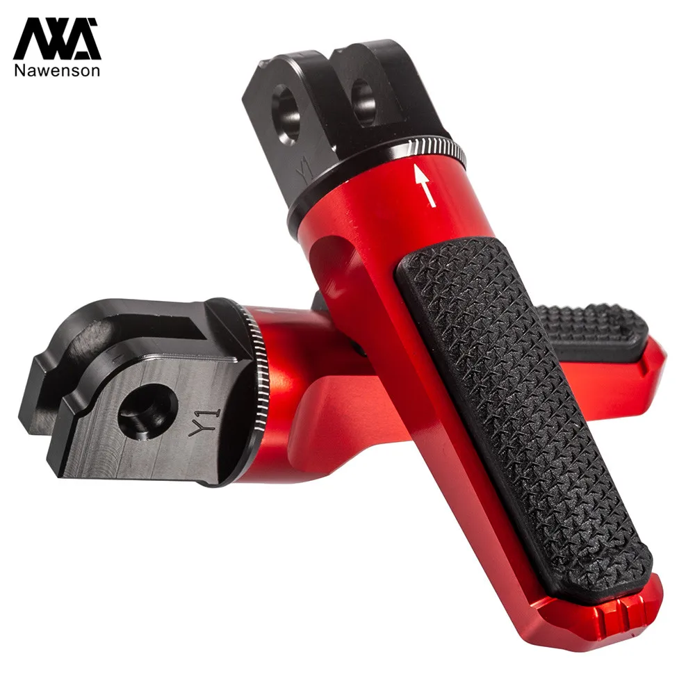 Motorcycle Front Pedals Footpegs Rider Foot Pegs Footrest Accessories for Yamaha YZF R6 03-20 for YZF R1 02-21 for YZF-R1M 17-21