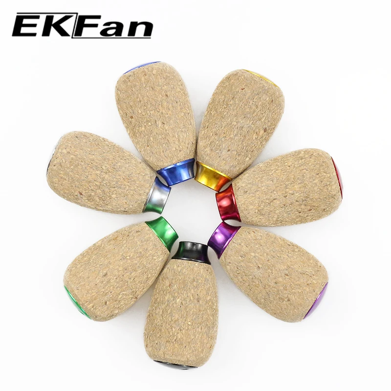EKFan 1 Stück 42mm Kork-Holz-Kurbel für Spinn- und Baitcasting-Angelrollen (A/S/D) mit 7*4*2,5mm Lager, DIY-Teile für Köderrollen – Detail 7