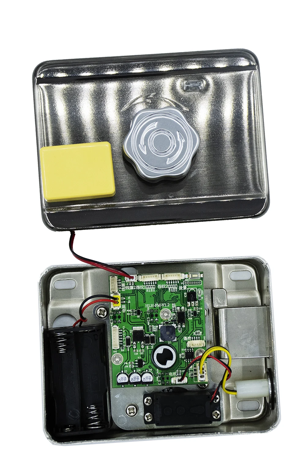 13.56Mhz IC Electronic Lock AA Battery Powered Access Control Lock Electric Rim Lock Swing Gate Lock Optional 433Mhz Remote