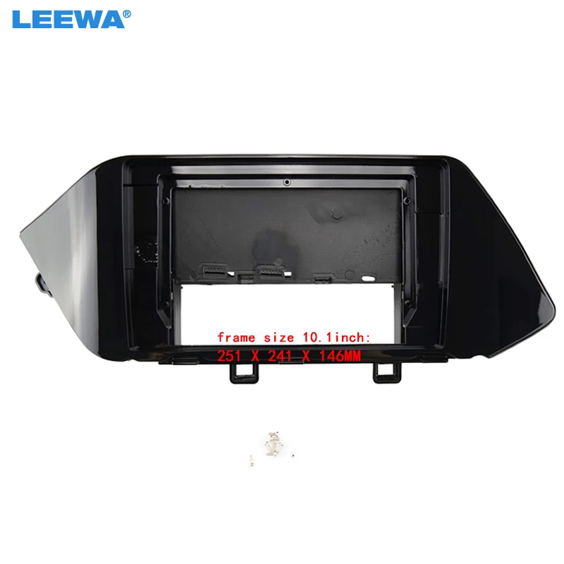 LEEWA Car 2Din Audio Face Plate Fascia Frame For Hyundai Sonata (LHD) 10.1