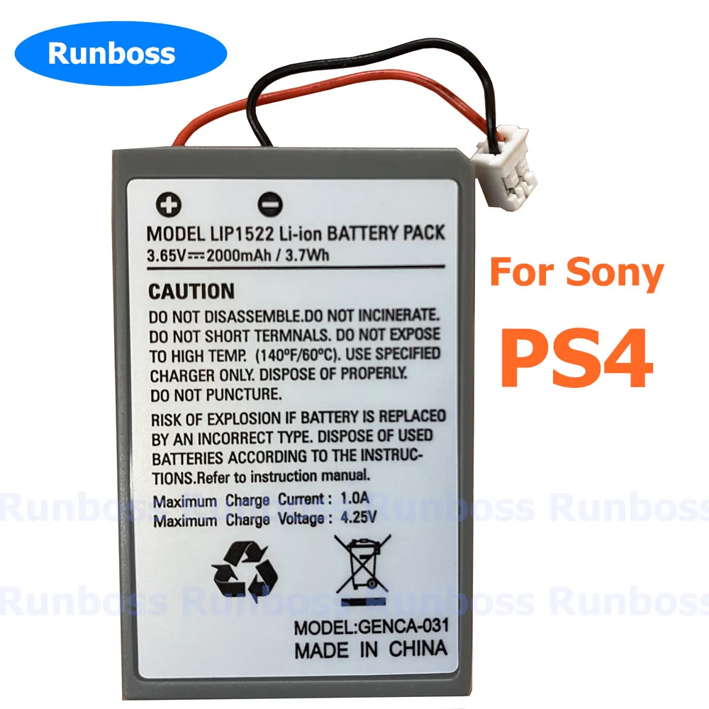 New Battery for Sony PS4,PS4 Pro/Slim Gamepad Wireless controller CUH-ZCT1E CUH-ZCT1U CUH-ZCT2 or CUH-ZCT2U Replace battery