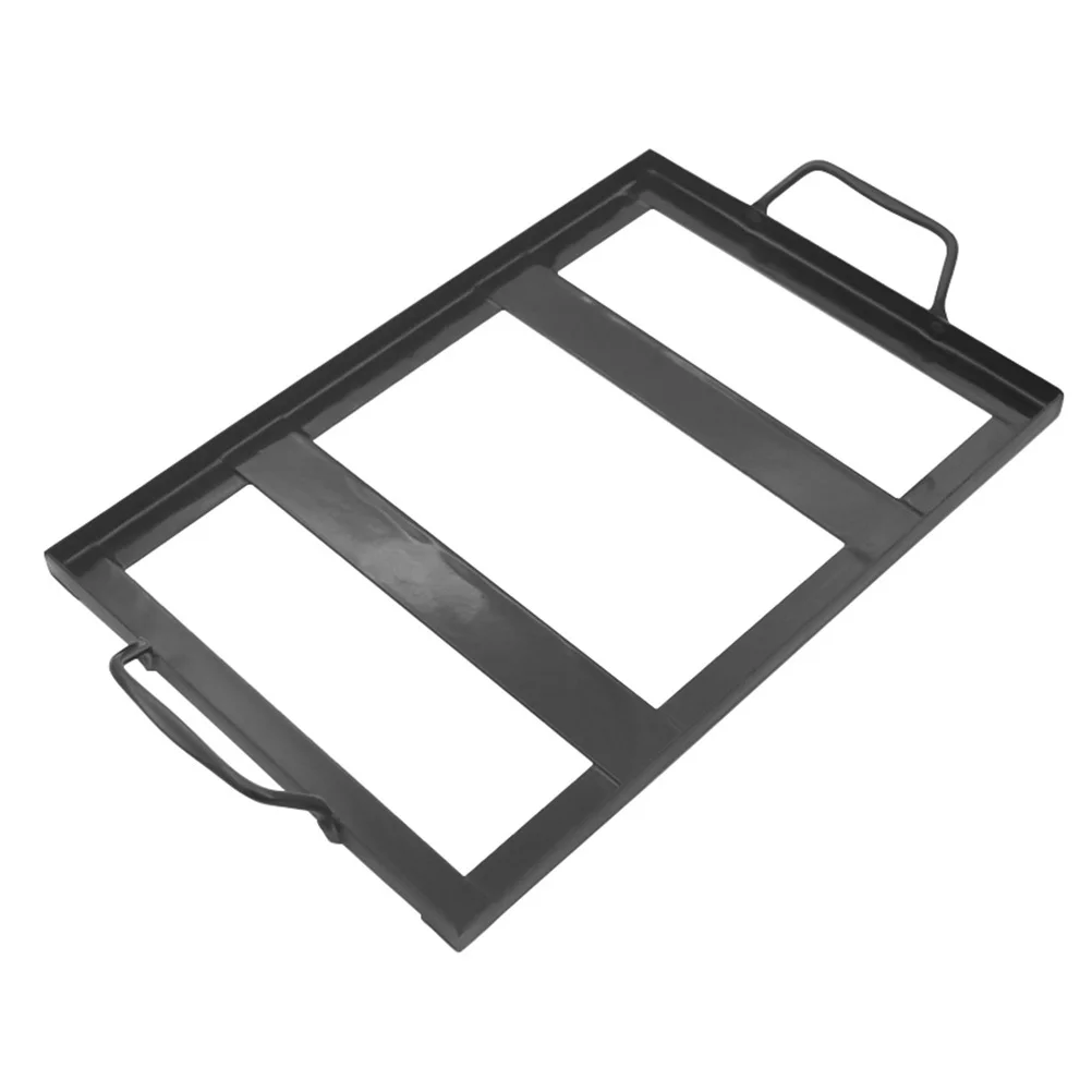 

1Pcs Salt Plate Rack Premium Iron Enamel Barbecue Grill Roasting Tool High Temperature Resistant Reusable Camping Picnic Outdoor