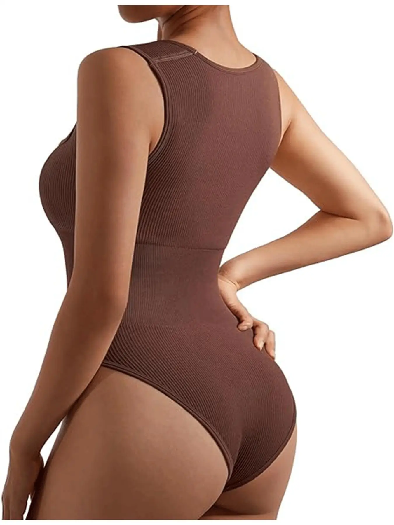 Women\'s seamless solid color thread yoga jumpsuit, summer sleeveless backless triangle sports casual jumpsuit